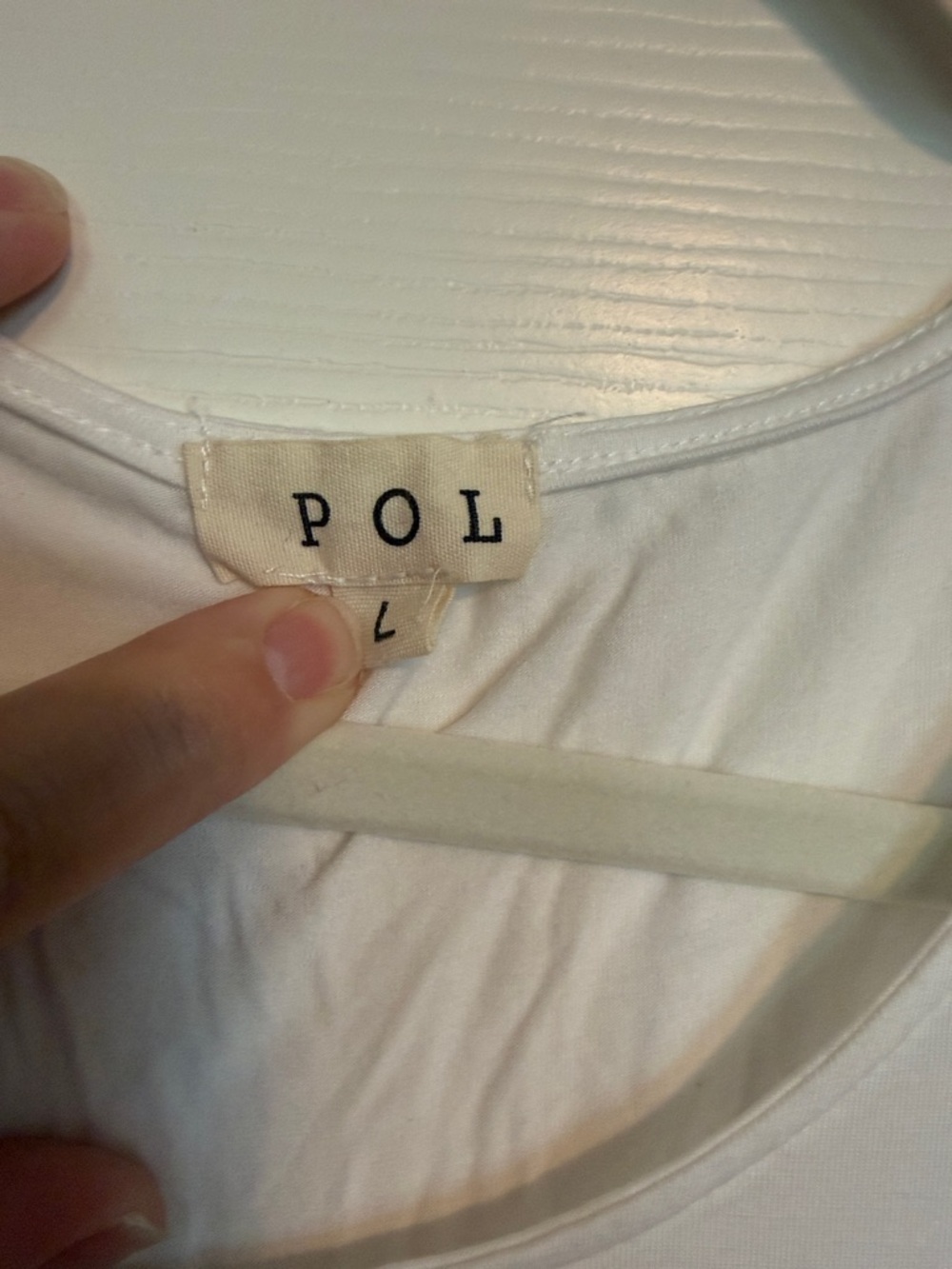 POL White Crewneck Tank - Picture 2 of 4